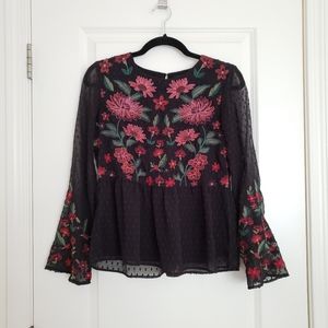 American Eagle Swiss Dot Blouse